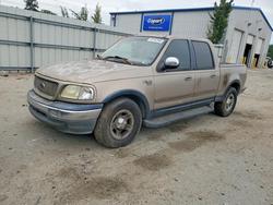 Salvage trucks for sale at Savannah, GA auction: 2001 Ford F150 Supercrew