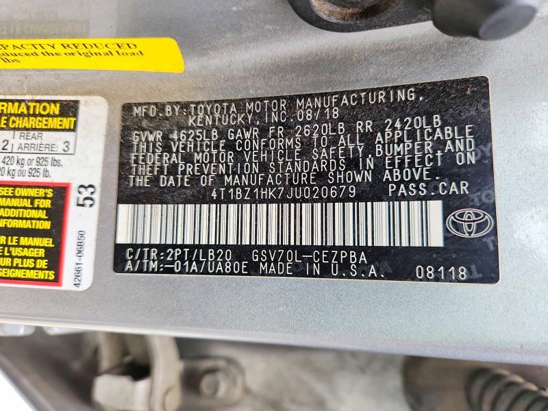 2018 Toyota Camry xse V6