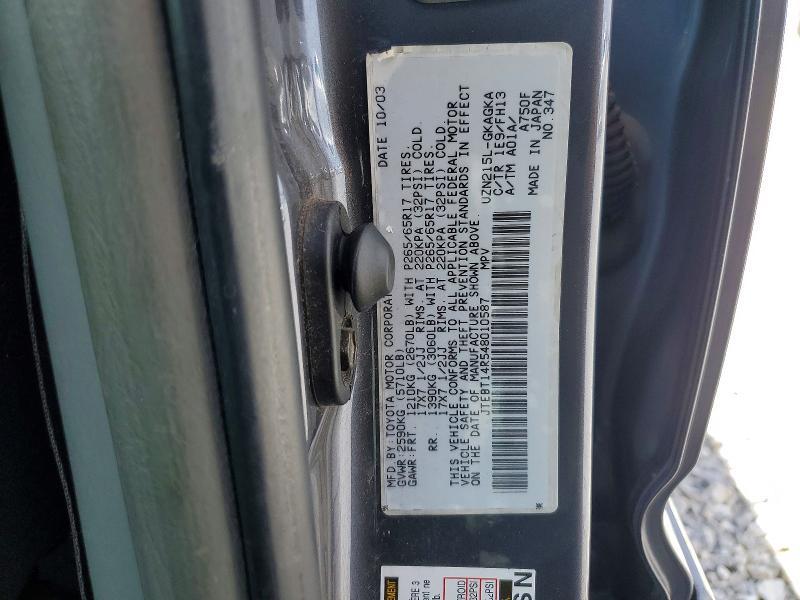 2004 Toyota 4runner Sport Edition