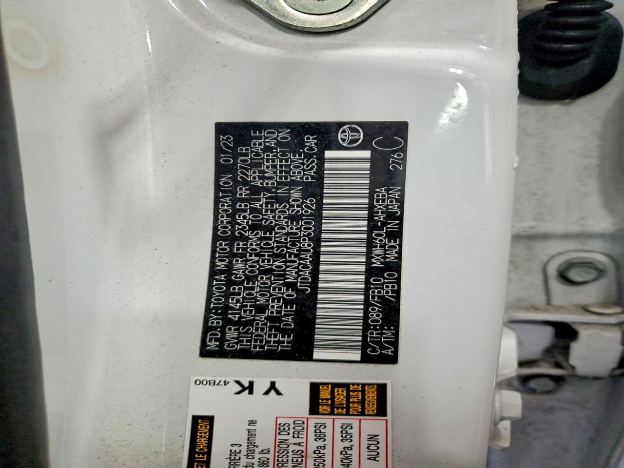 2023 Toyota Prius le