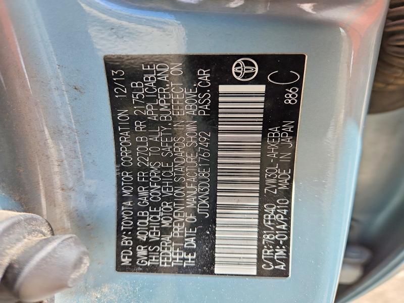 2014 Toyota Prius two