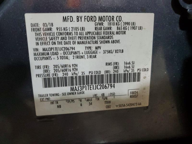 2018 Ford Ecosport se