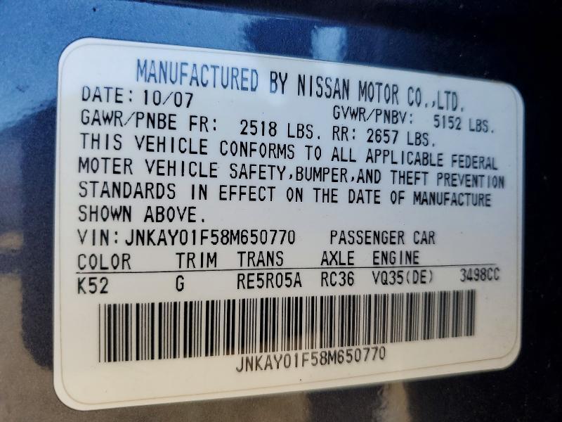 2008 Infiniti M35 x