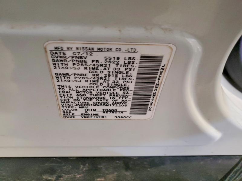 2013 Infiniti Fx37 Base