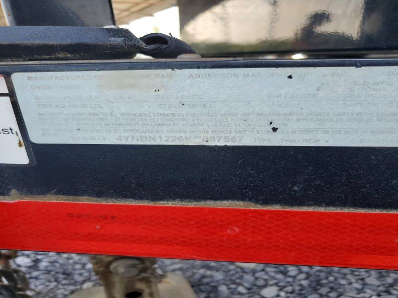 2019 Anderson Mfg 2019 Anderson Dump Trailer