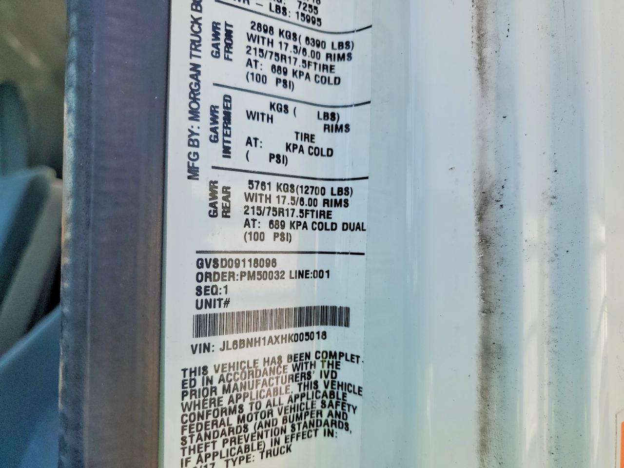 2017 Mitsubishi Fuso FEC72S BOX Truck