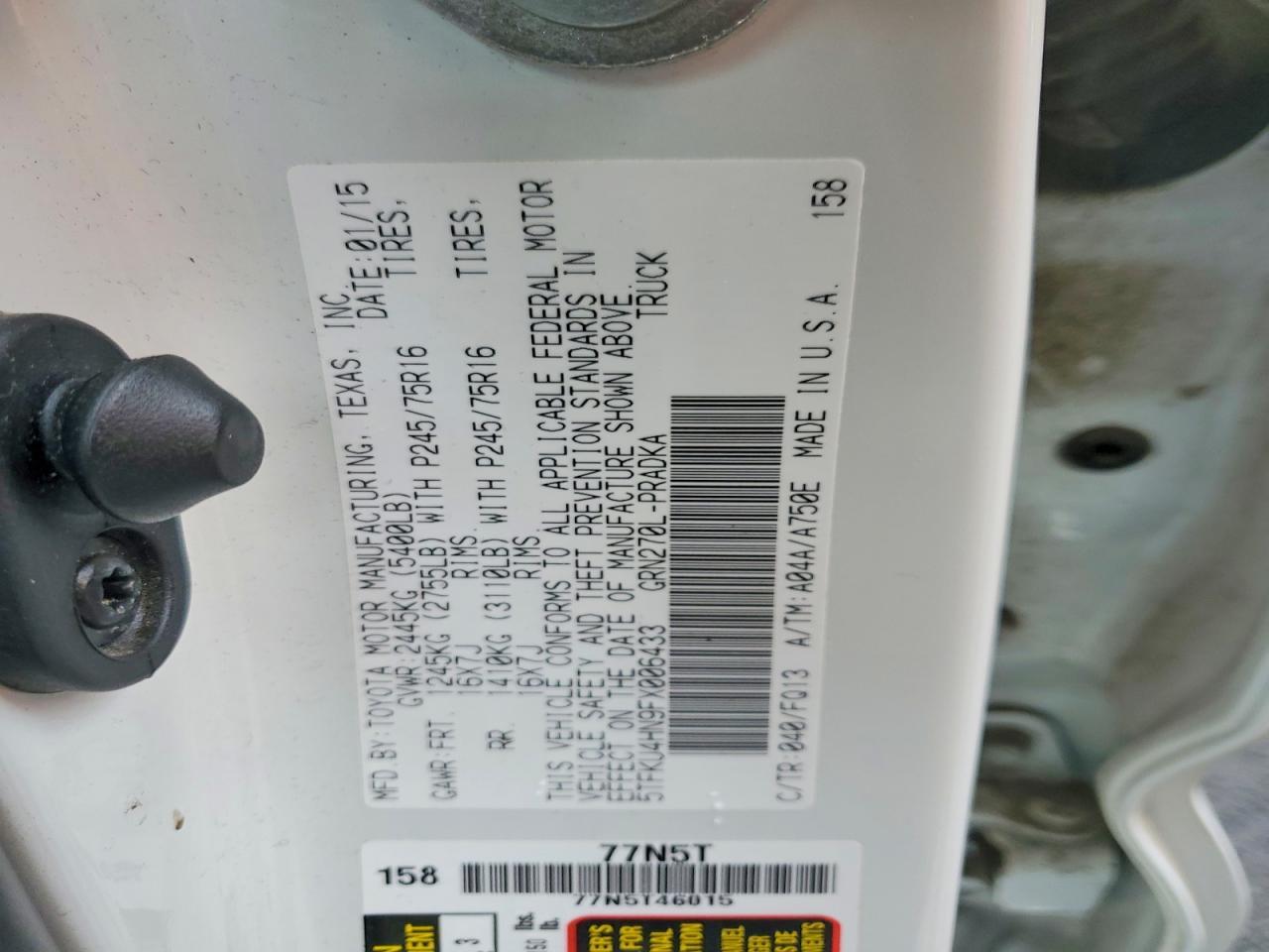 2015 Toyota Tacoma Prerunner V6