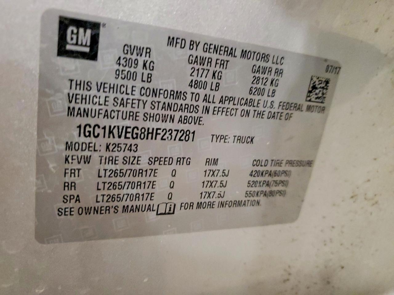 2017 Chevrolet Silverado K2500 Heavy Duty LT