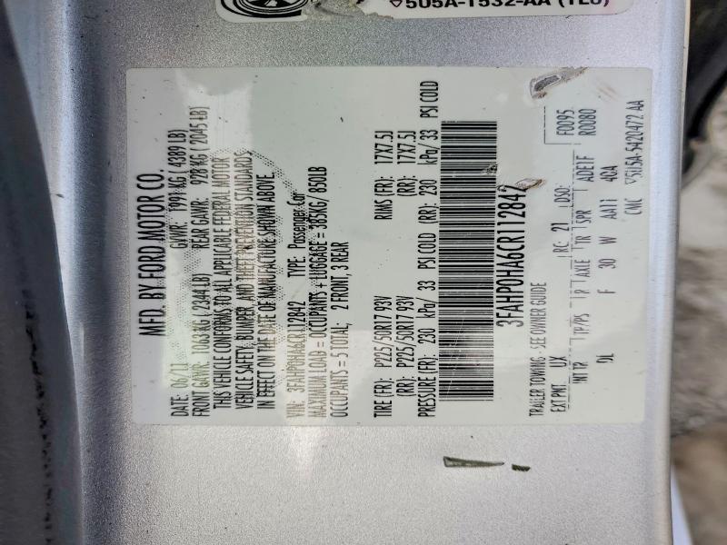 2012 Ford Fusion se