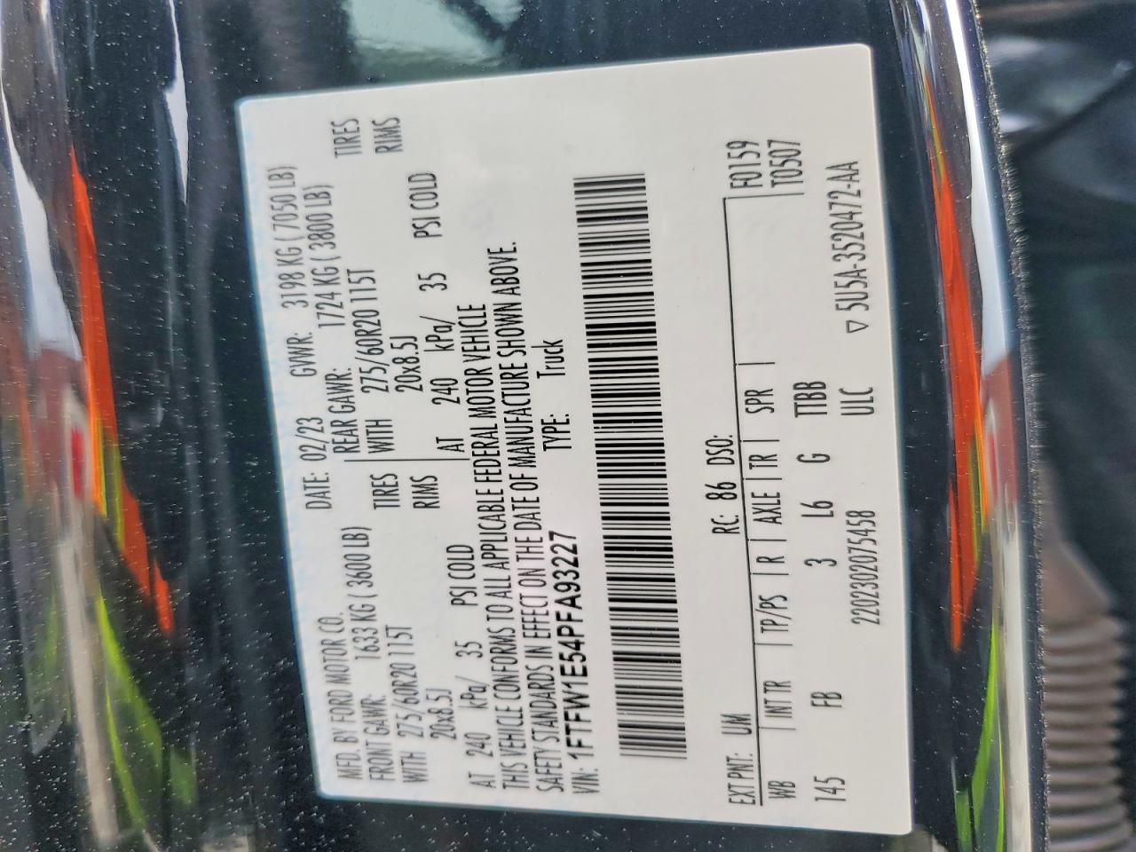 2023 Ford F150 Supercrew