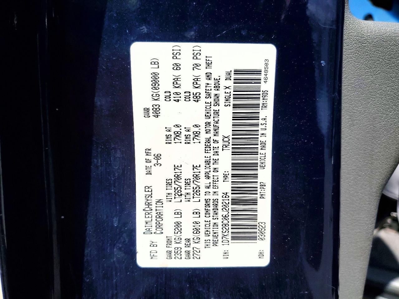 2006 Dodge RAM 2500 ST