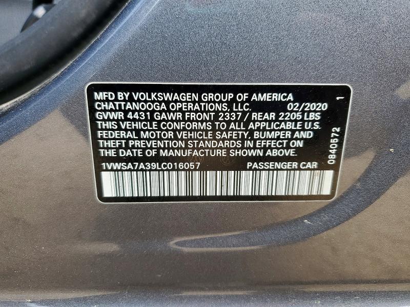 2020 Volkswagen Passat se