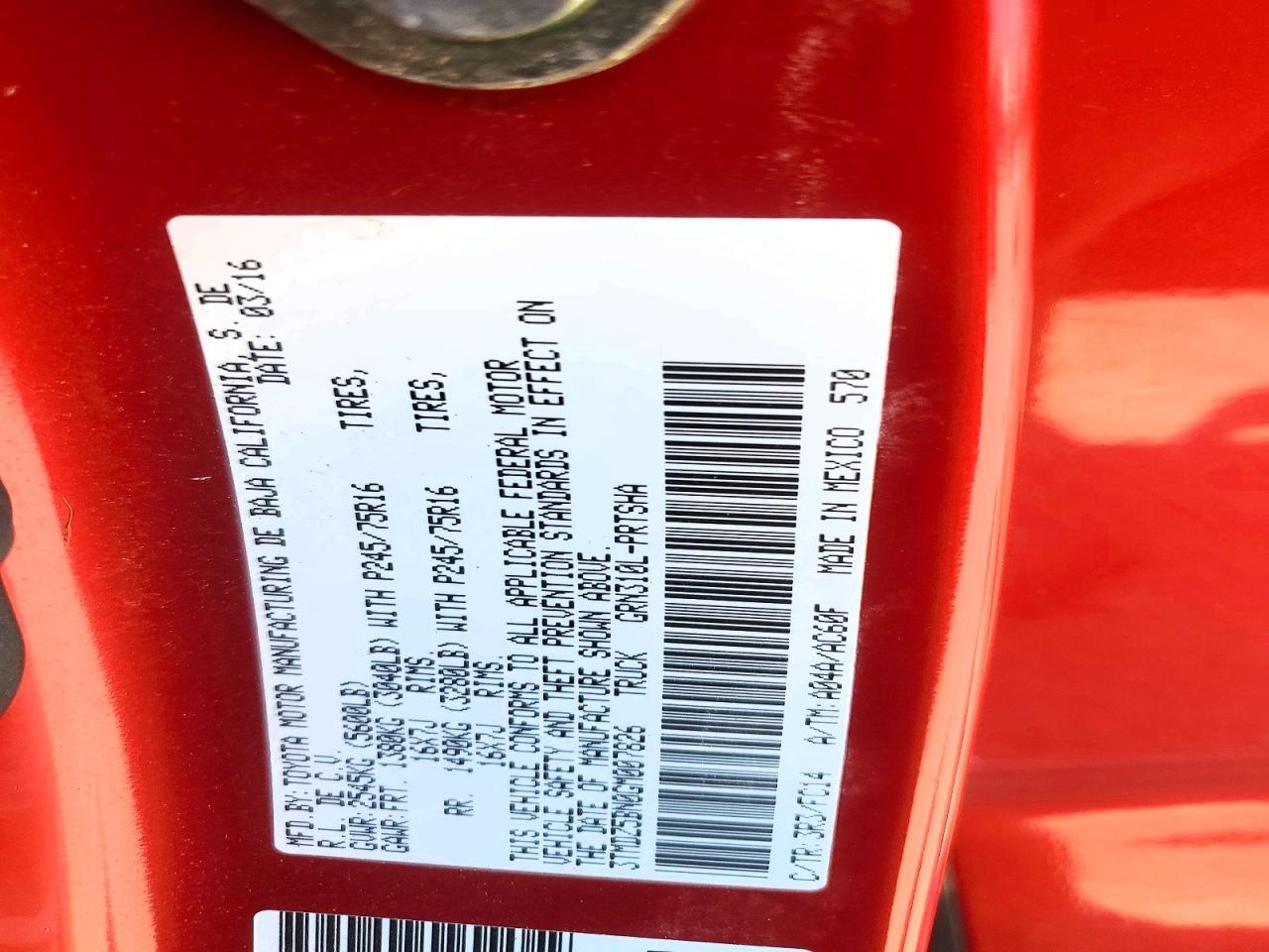 2016 Toyota Tacoma SR5 V6