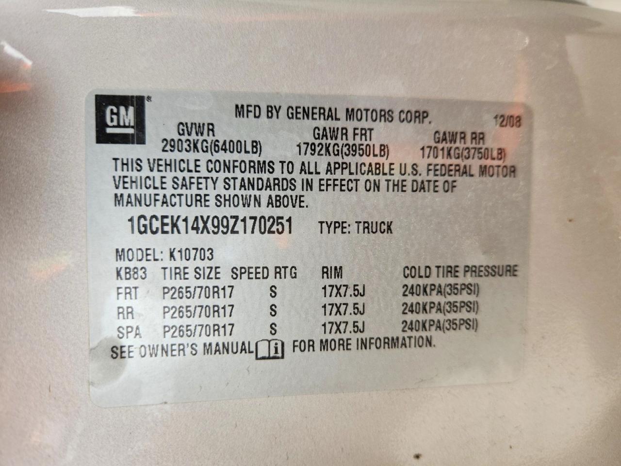 2009 Chevrolet Silverado K1500