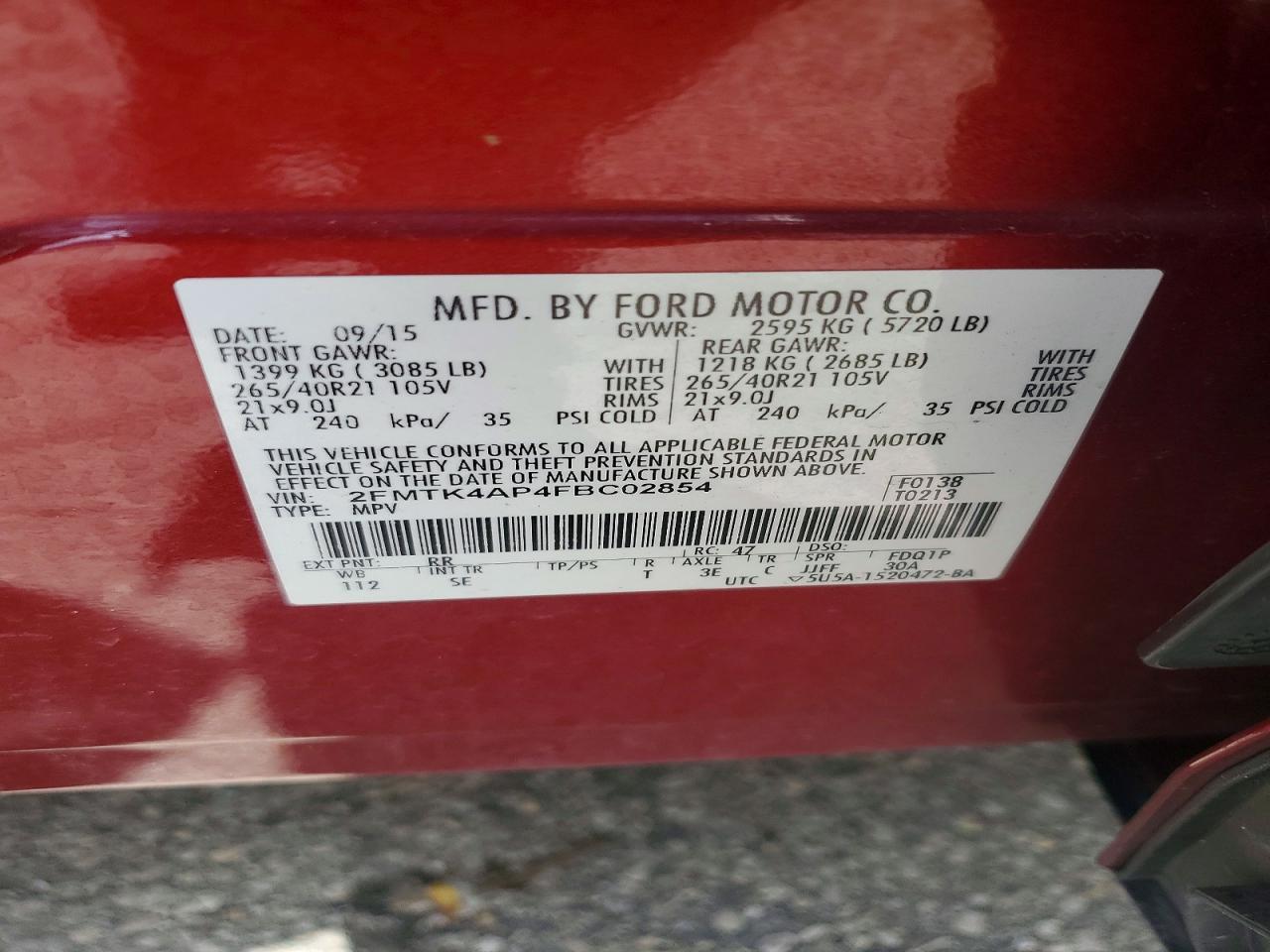 2015 Ford Edge Sport