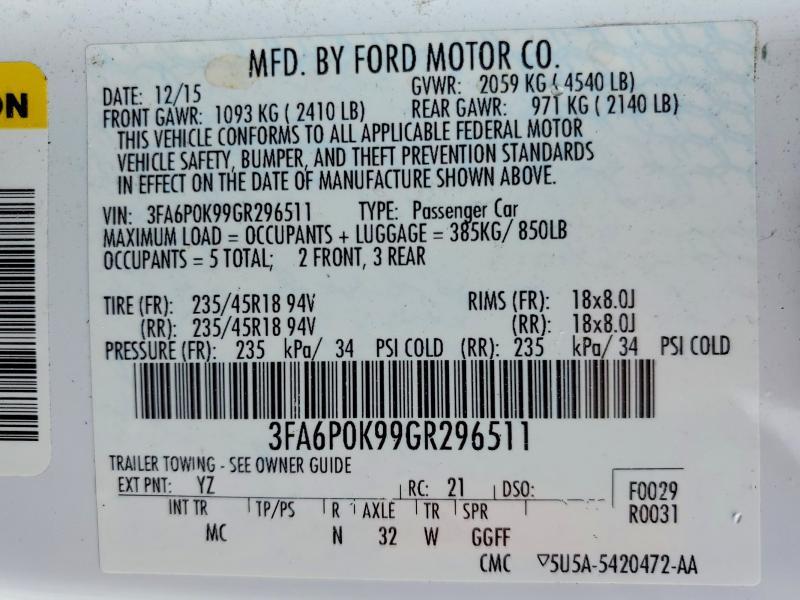 2016 Ford Fusion Titanium