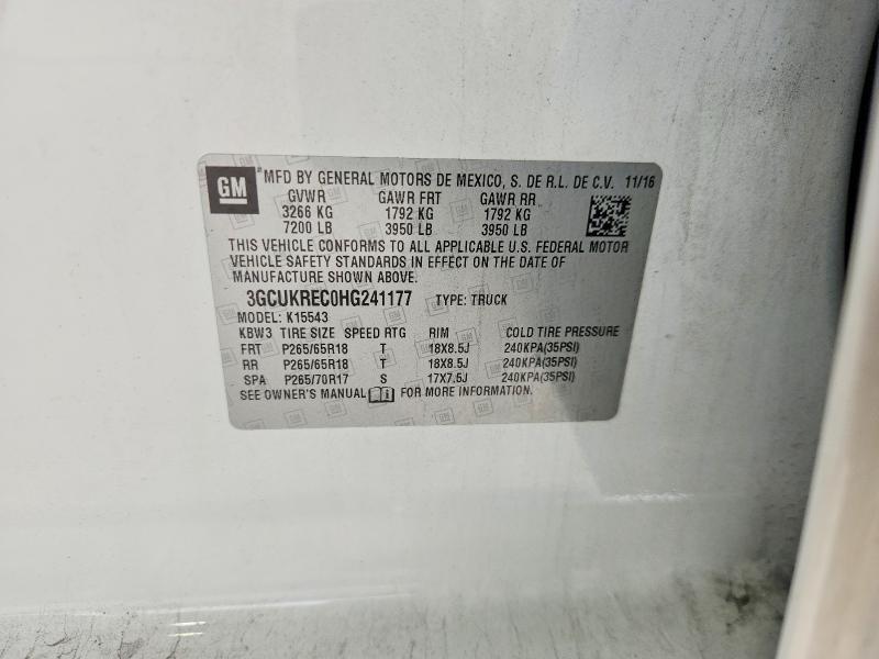 2017 Chevrolet Silverado K1500 LT