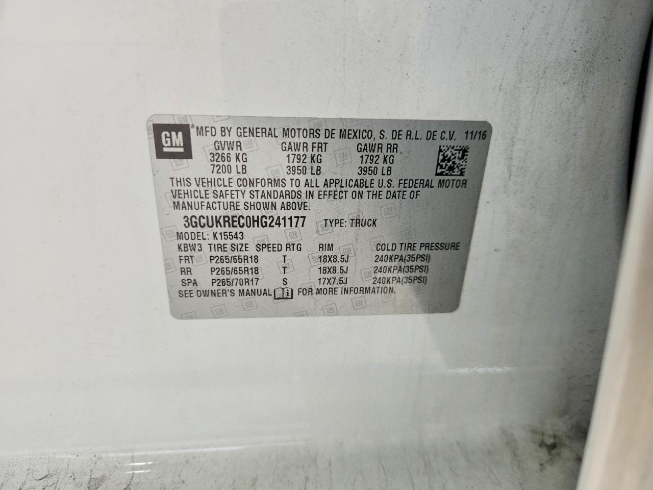 2017 Chevrolet Silverado K1500 LT