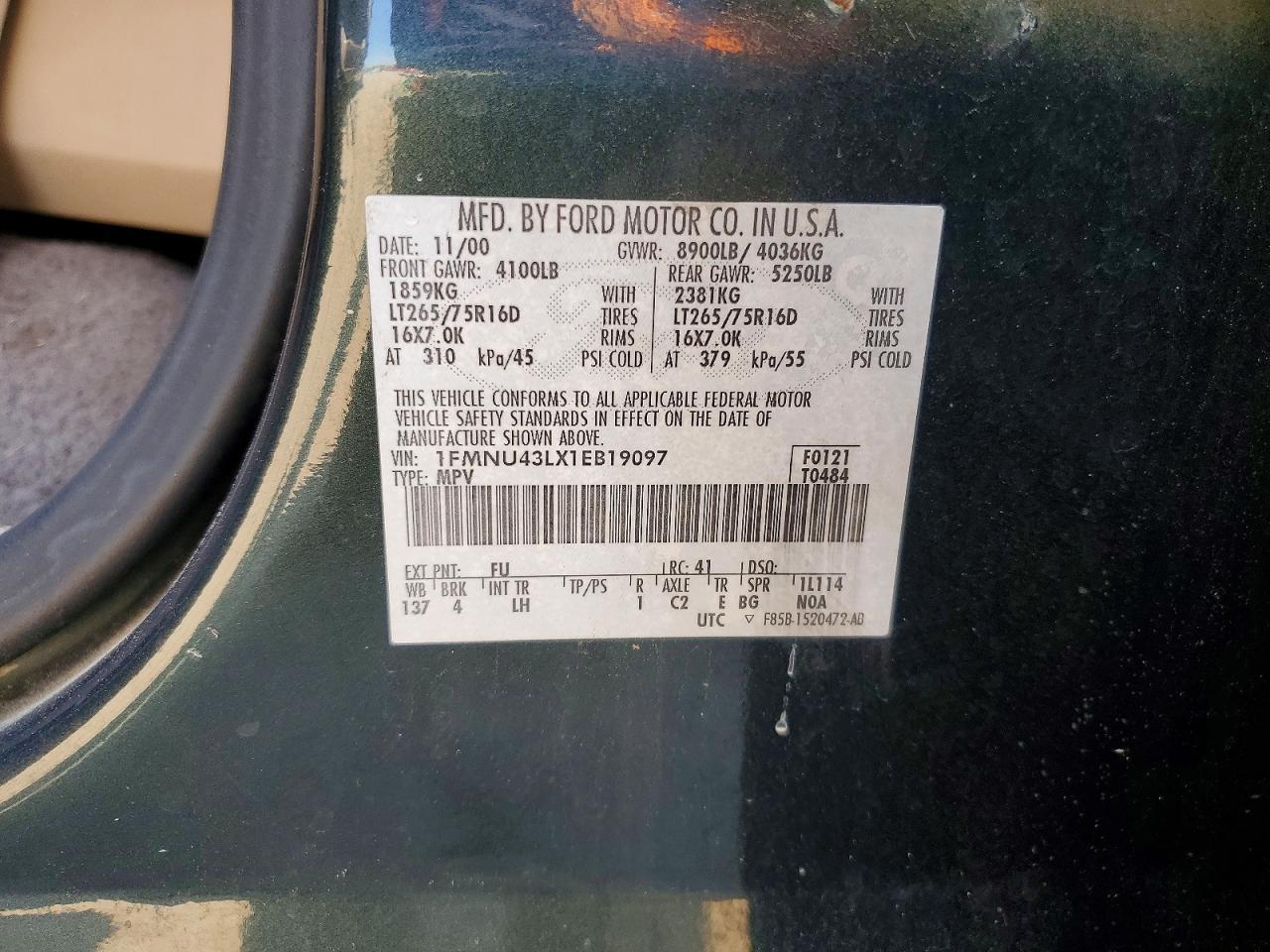 2001 Ford Excursion Limited