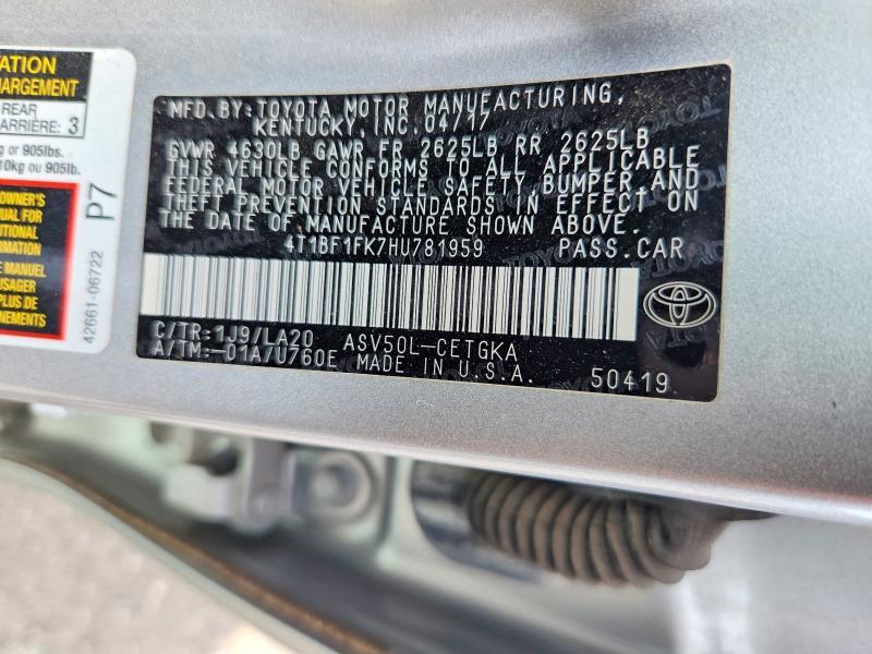2017 Toyota Camry xle
