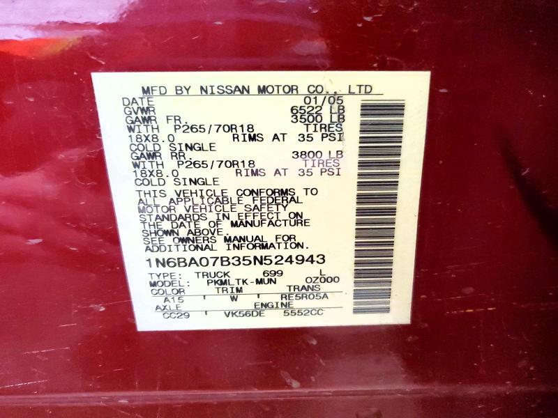 2005 Nissan Titan XE