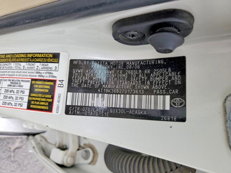 2007 Toyota Avalon xls