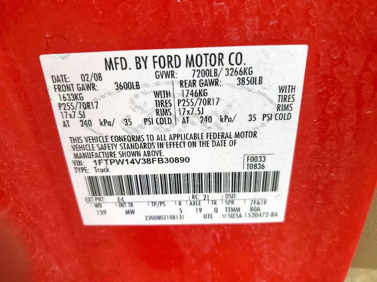 2008 Ford F150 Supercrew