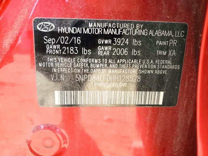 2017 Hyundai Elantra Value Edition