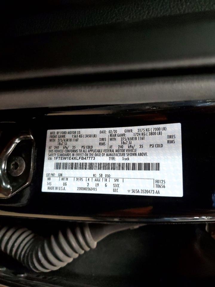 2020 Ford F150 Supercrew