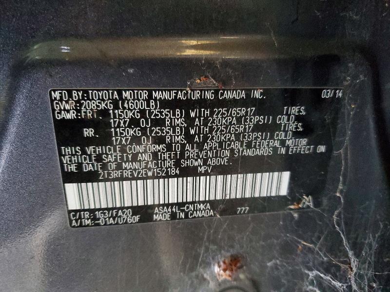 2014 Toyota Rav4 xle 4D suv awd