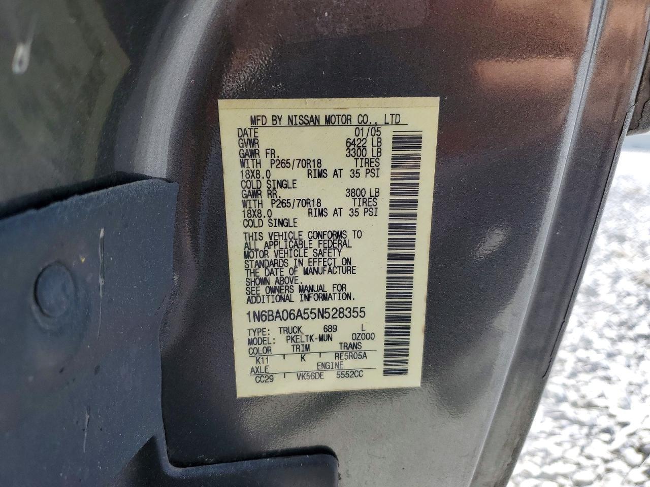 2005 Nissan Titan XE