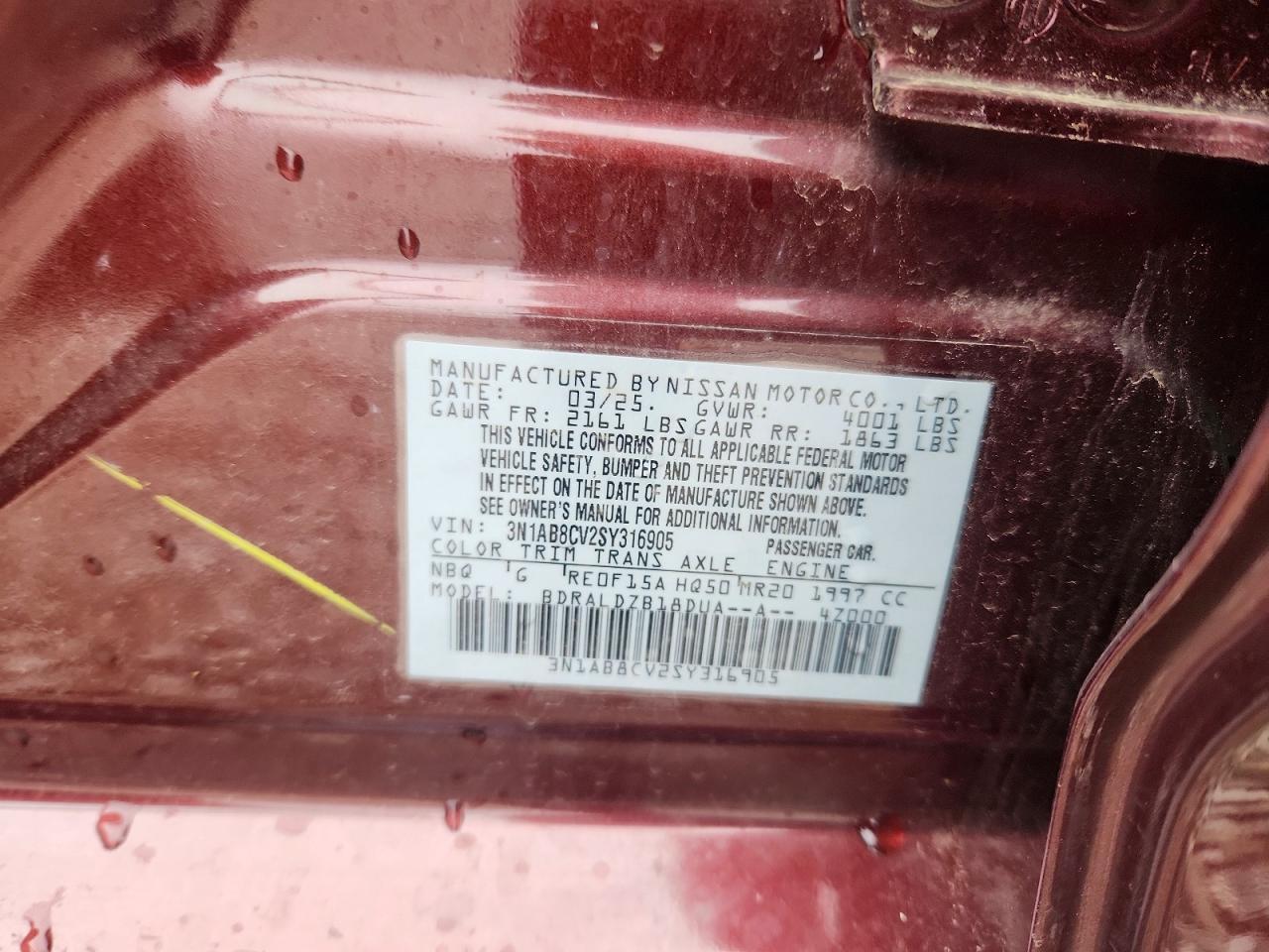 2025 Nissan Sentra sv