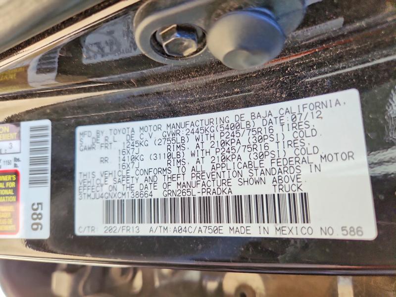 2012 Toyota Tacoma Double cab Prerunner