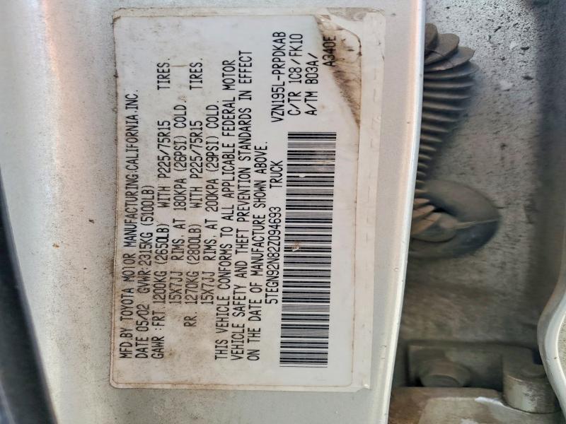 2002 Toyota Tacoma Prerunner V6