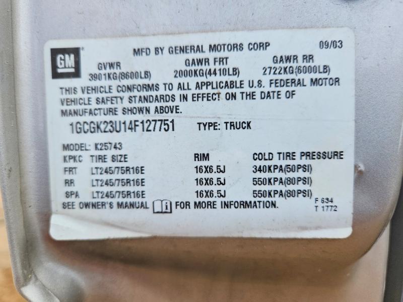 2004 Chevrolet Silverado K2500