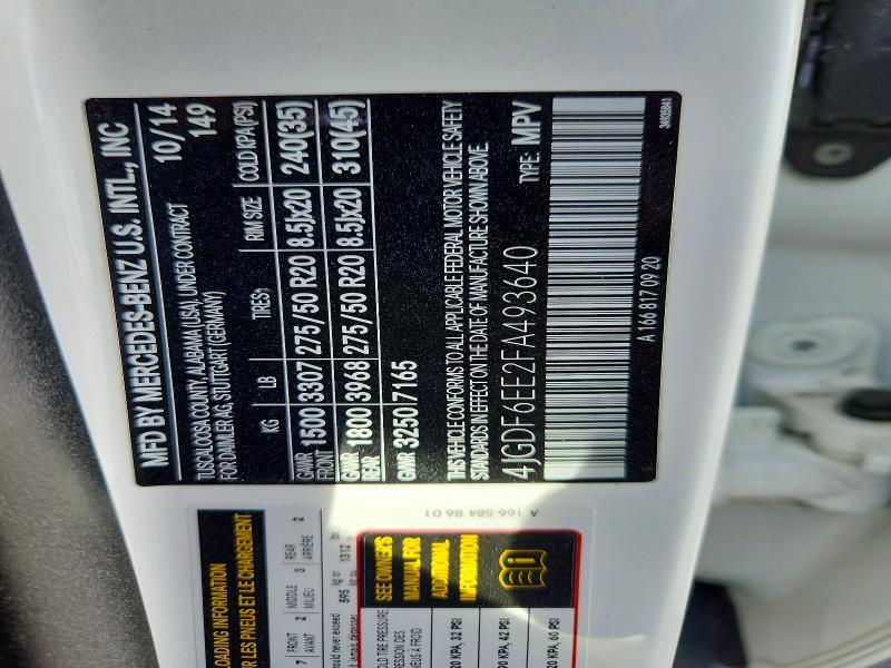 2015 Mercedes-Benz Gl 450 4matic