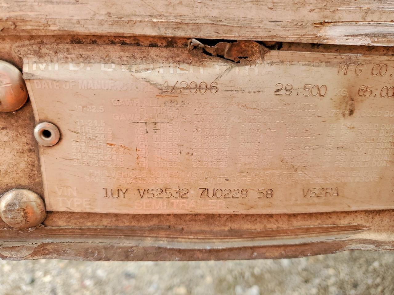 2007 Utility Reefer Trailer