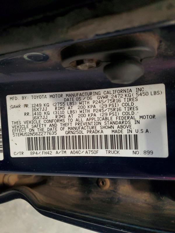 2006 Toyota Tacoma Double Cab Long BED