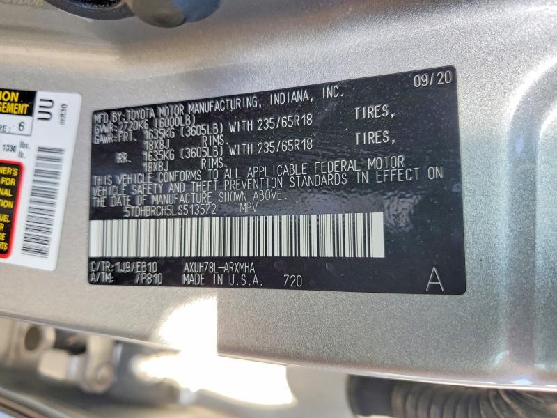 2020 Toyota Highlander Hybrid xle