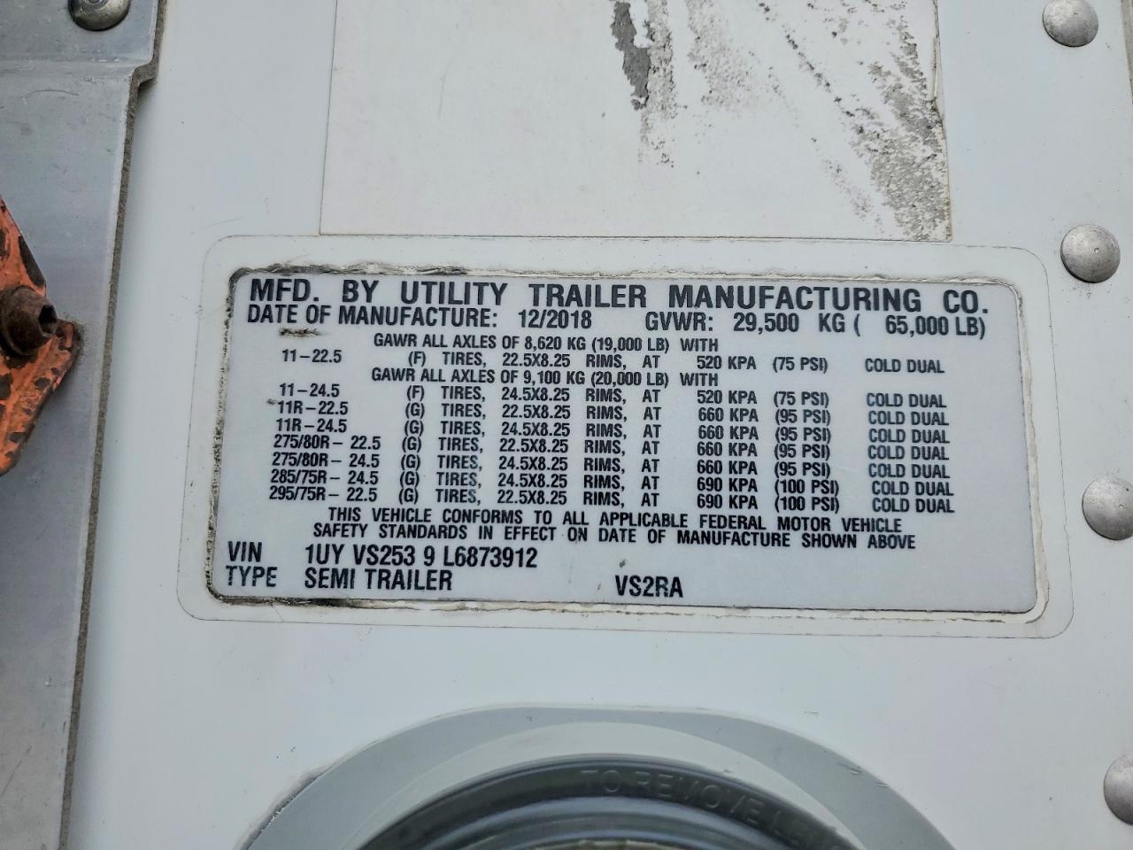 2020 Utility Refer Trailer