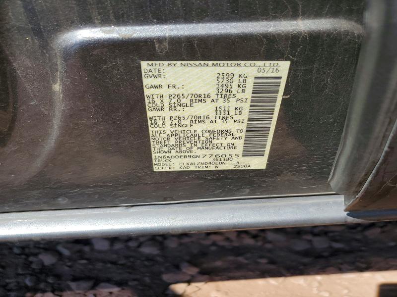 2016 Nissan Frontier SV