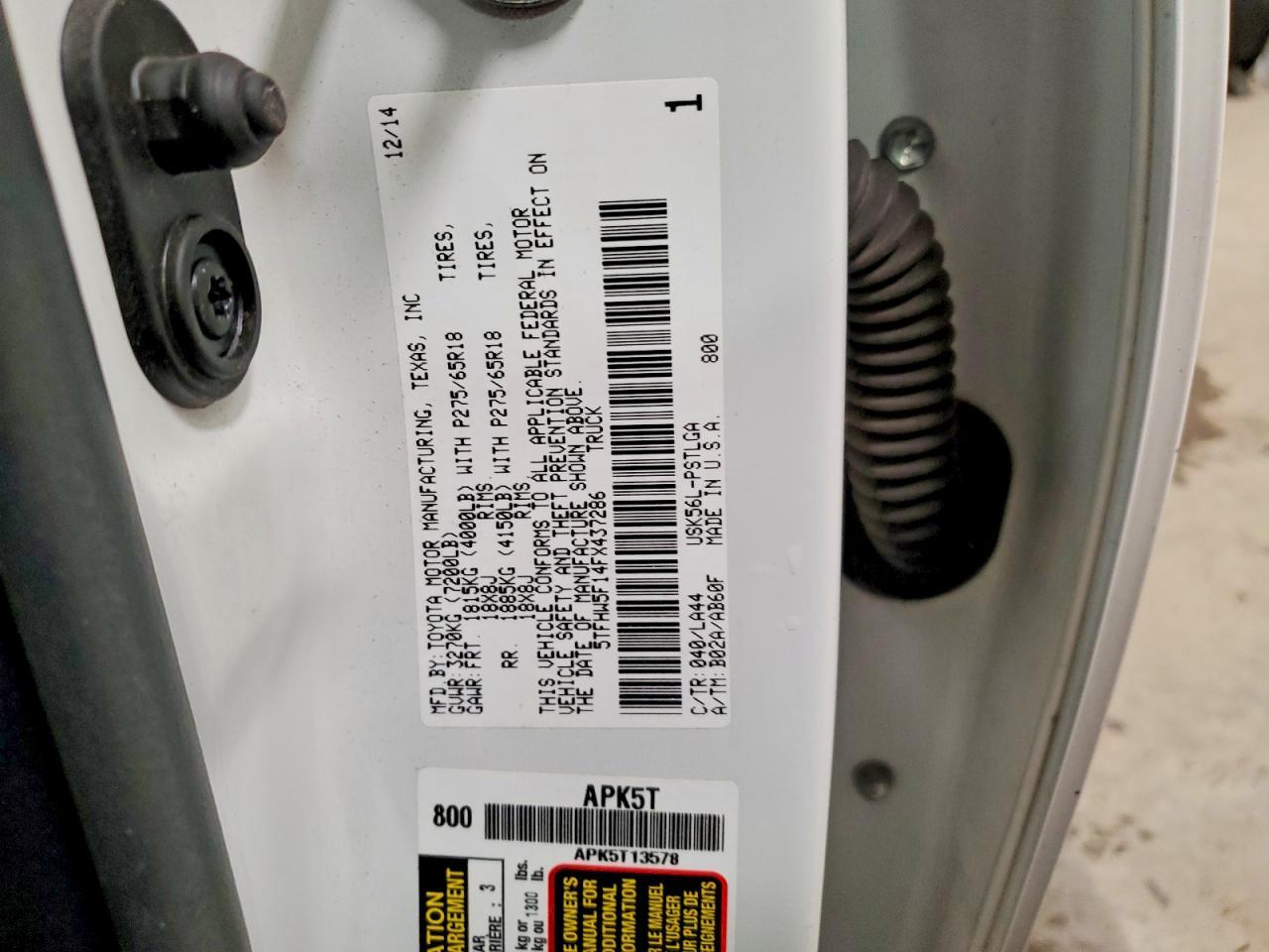 2015 Toyota Tundra Crewmax Limited