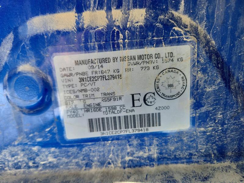 2015 Nissan Versa Note s