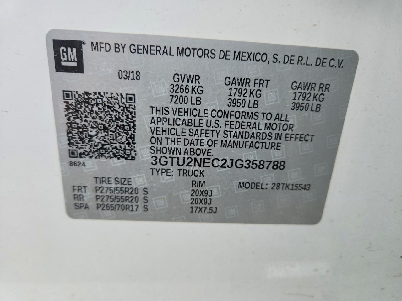2018 GMC Sierra K1500 SLT
