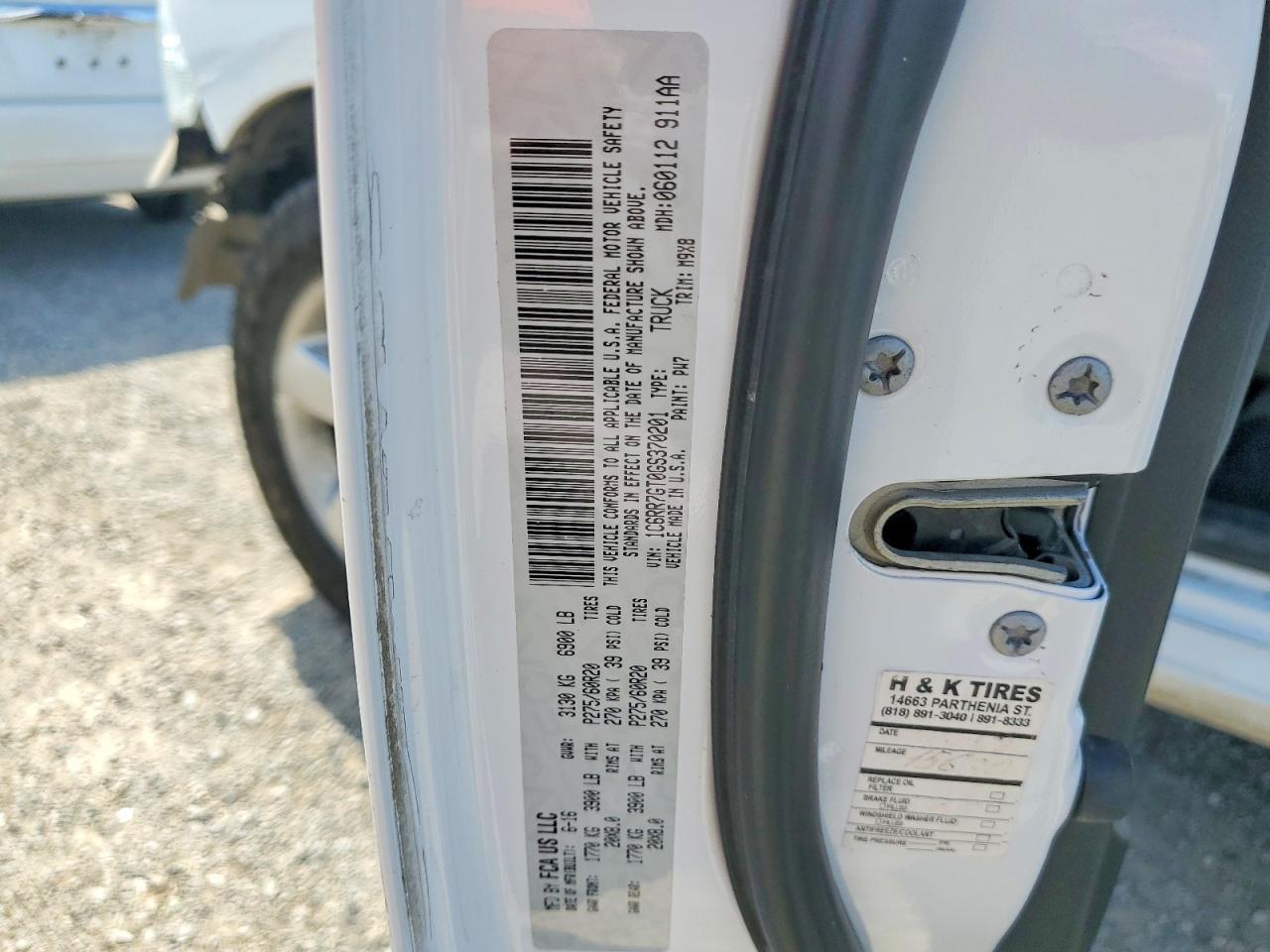 2016 Dodge RAM 1500 SLT