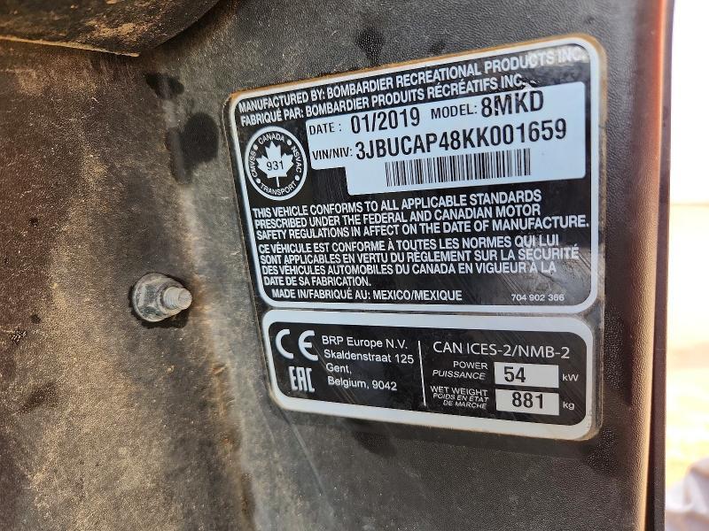 2019 Can-Am Defender xt Utility Vehicle