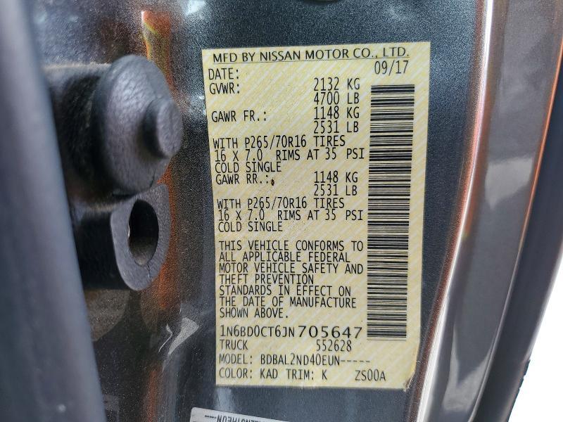 2018 Nissan Frontier SV
