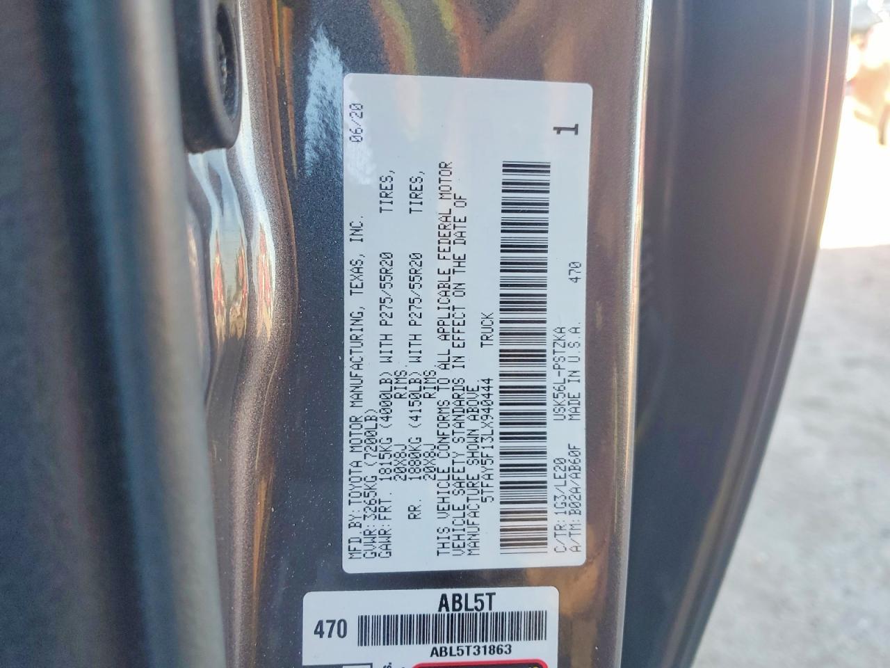 2020 Toyota Tundra Platinum