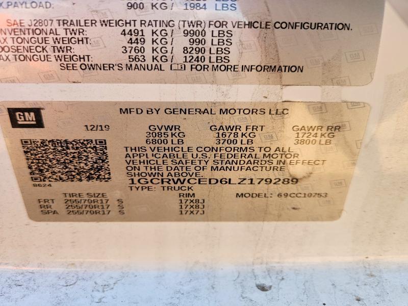 2020 Chevrolet Silverado C1500 LT