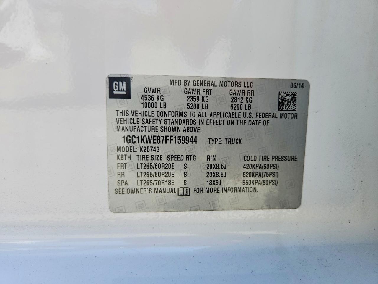 2015 Chevrolet Silverado K2500 Heavy Duty LTZ